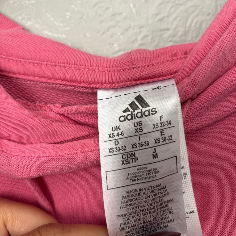 Adidas Pink Pullover with White Accents - Picture 7 of 11